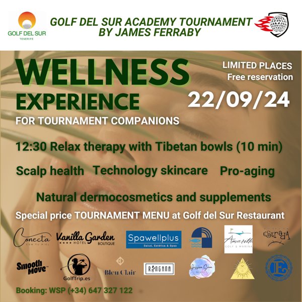 Offer for companions to the Golf del Sur Academy Tournament